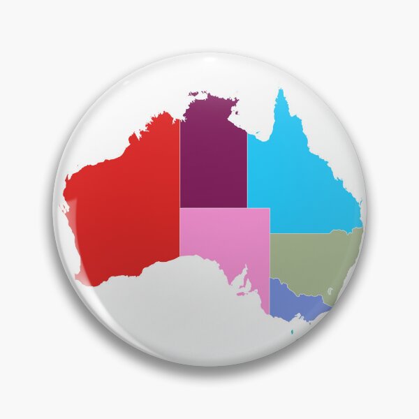 Item preview, Australia Color Map designed and sold by Pixel4Art.