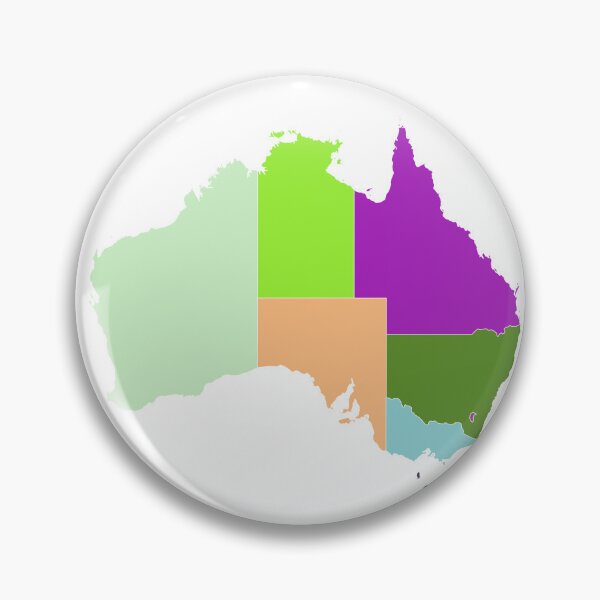 Item preview, Australia Color Map designed and sold by Pixel4Art.