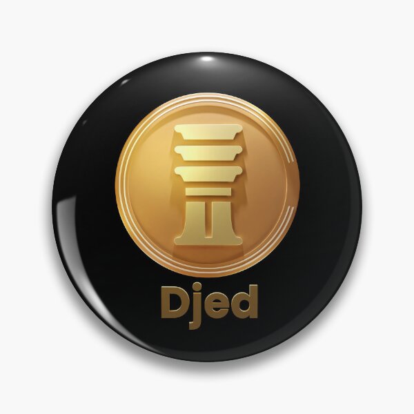 Item preview, Djed logo and coin with font. Cardano Stablecoin designed and sold by ColorCube1.