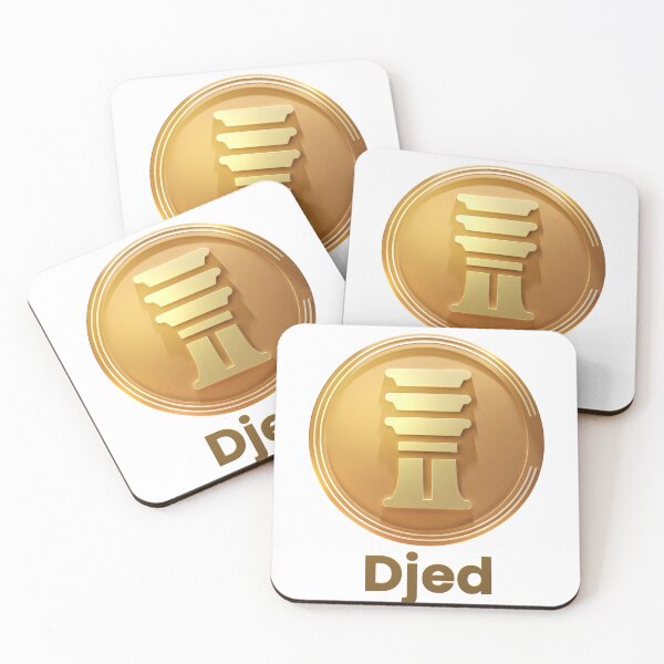 Item preview, Djed logo and coin with font. Cardano Stablecoin designed and sold by ColorCube1.