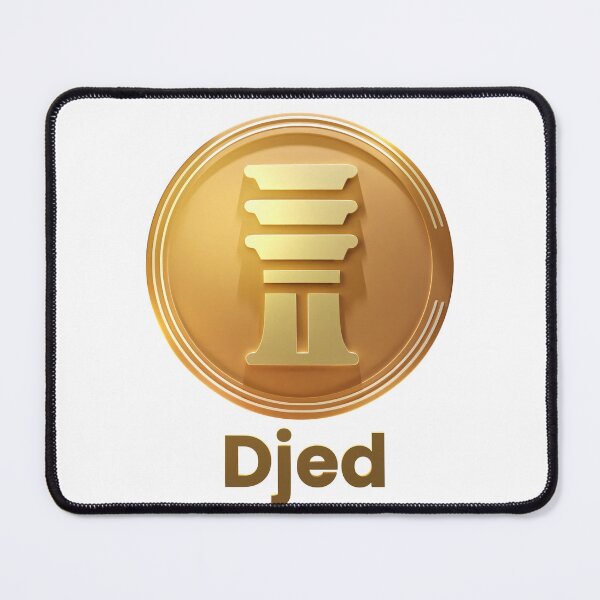 Item preview, Djed logo and coin with font. Cardano Stablecoin designed and sold by ColorCube1.