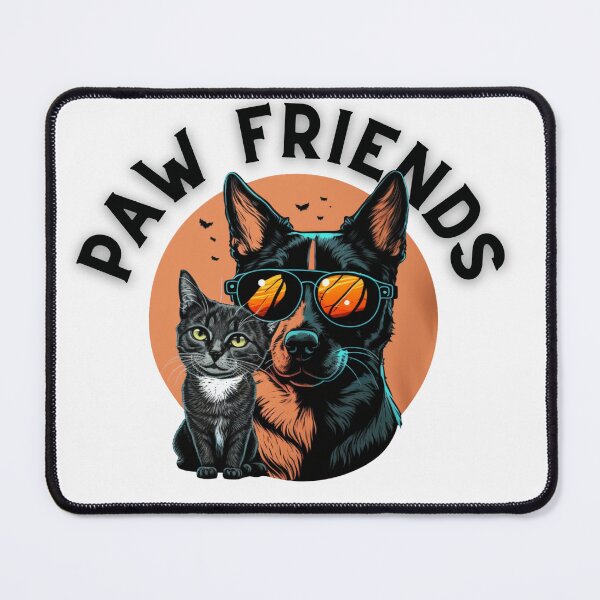 Item preview, Cat and Dog paw friends designed and sold by Paintandgo.