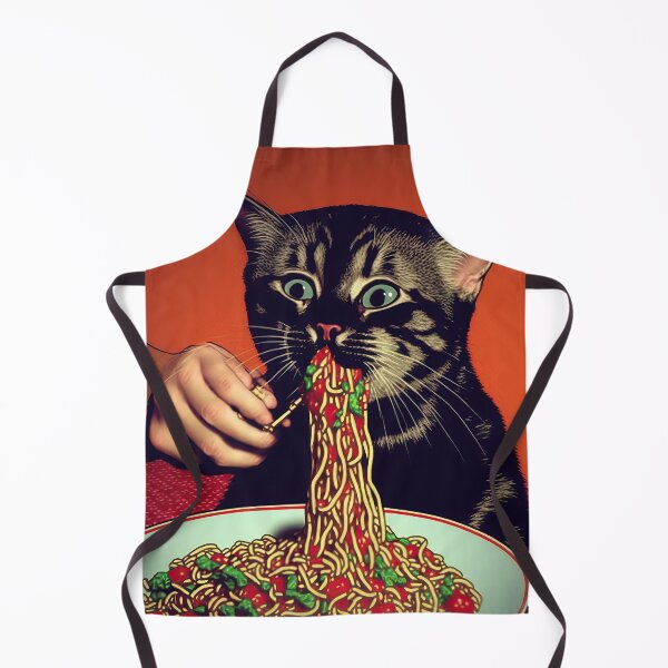 Item preview, Cat Eating Spaghetti Meme - Reimagined designed and sold by KLOIK.