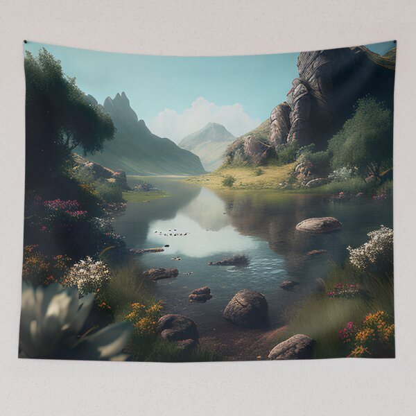 Item preview, The Peaceful Landscape designed and sold by D3monic.