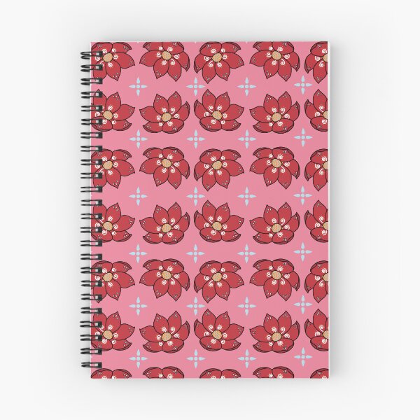Item preview, Chintzy floral repeat pattern in pink, chintzy red florals designed and sold by HariniArts.