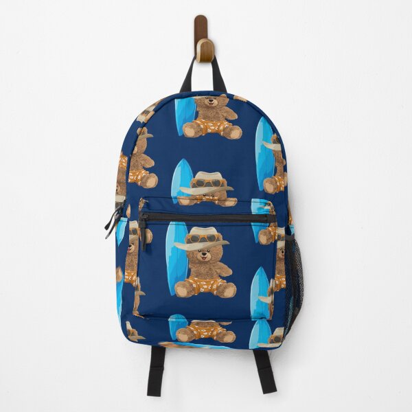 Item preview, Cute teddy bear in tourist style with surfboard designed and sold by Bhonard 21.
