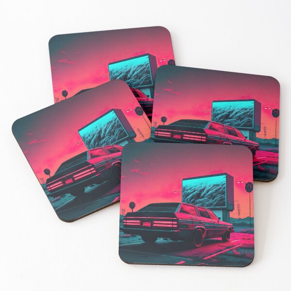 Item preview, Synthwave Car At A Drive-In Theater designed and sold by Nightarcade.