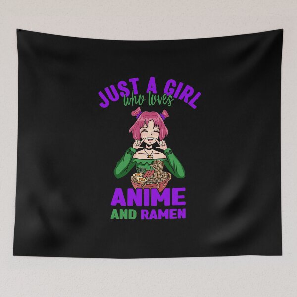 Item preview, Just a girl who loves anime ramen designed and sold by Shirt-Expert.