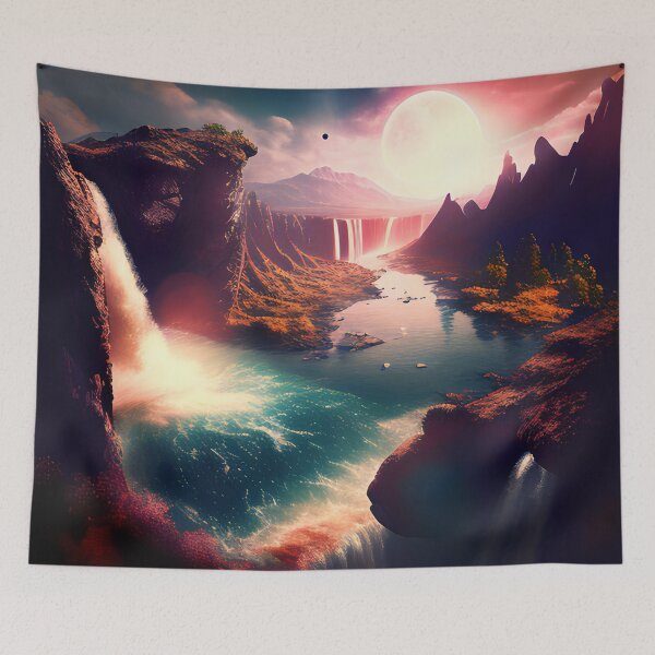 Item preview, The River of the Fantasy World designed and sold by D3monic.
