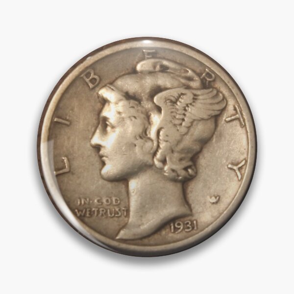 Item preview, 1931 S Mercury Dime designed and sold by coinsxcrochet.