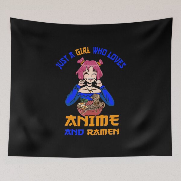 Item preview, Just a girl who loves anime ramen designed and sold by Shirt-Expert.