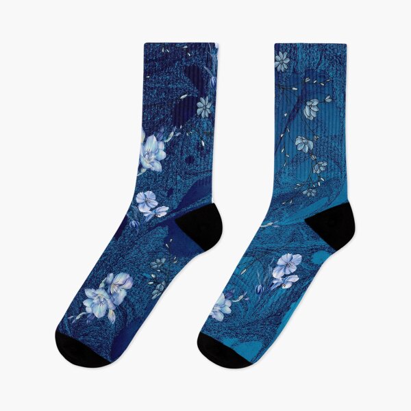 Item preview, Blue Design with Light Blue Flowers designed and sold by tomorrowsart.