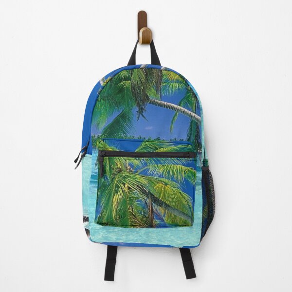 Item preview, Green coconut palm tree, nature, landscape, beach, tropical, sea designed and sold by kris-money.