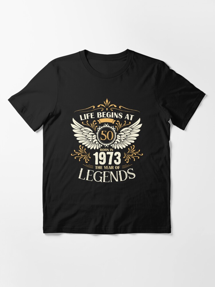 T-shirt Legend 45 ans, Argent - Blanc, Cadeau drôle d'anniversaire et de  Fête