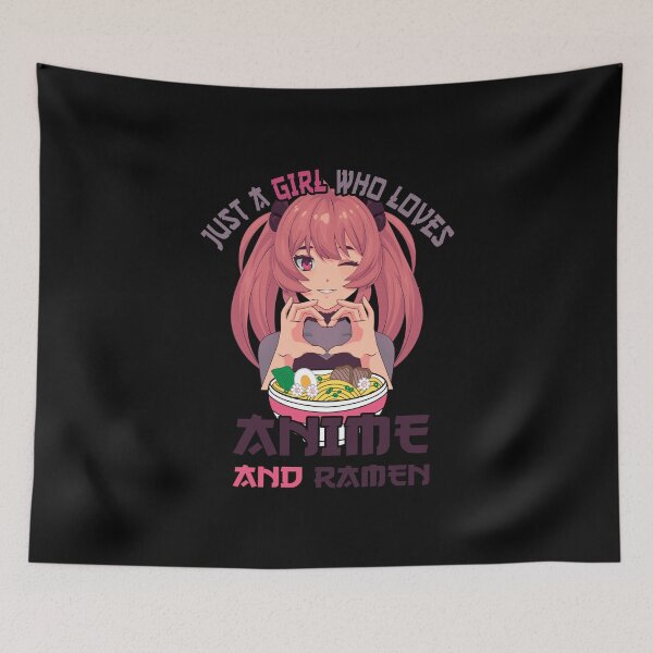 Item preview, Just a girl who loves anime ramen designed and sold by Shirt-Expert.