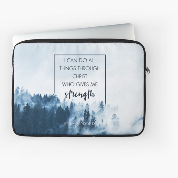 Forest Philippians 4:13 Laptop Sleeve