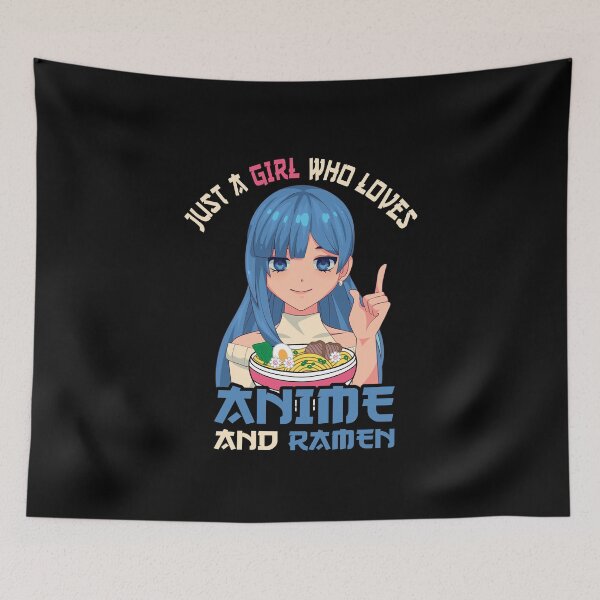 Item preview, Just a girl who loves anime ramen designed and sold by Shirt-Expert.