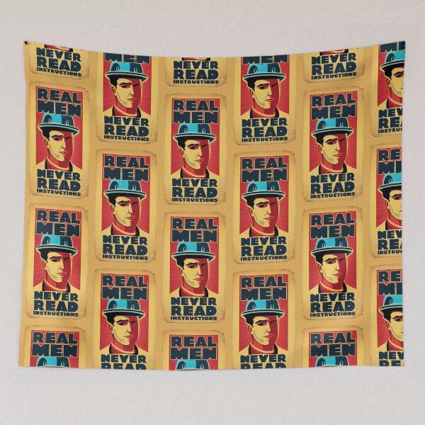 Item preview, Real men never read instructions designed and sold by SolidEarthArt.