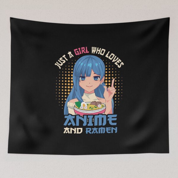 Item preview, Just a girl who loves anime ramen designed and sold by Shirt-Expert.