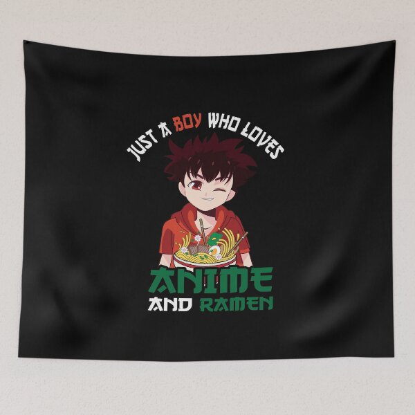 Item preview, Just a boy who loves anime ramen designed and sold by Shirt-Expert.