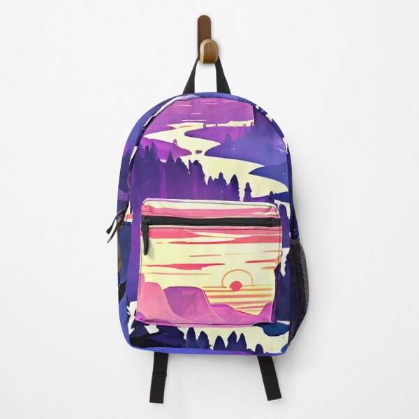 Item preview, Experience the Beauty of Nature with a Minimalist Mountain River View Print designed and sold by supeart.