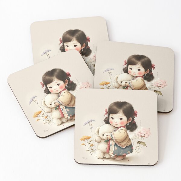 Item preview, lindo, coreano, tradicional, niña, dibujo, ilustración designed and sold by unrealartwork.