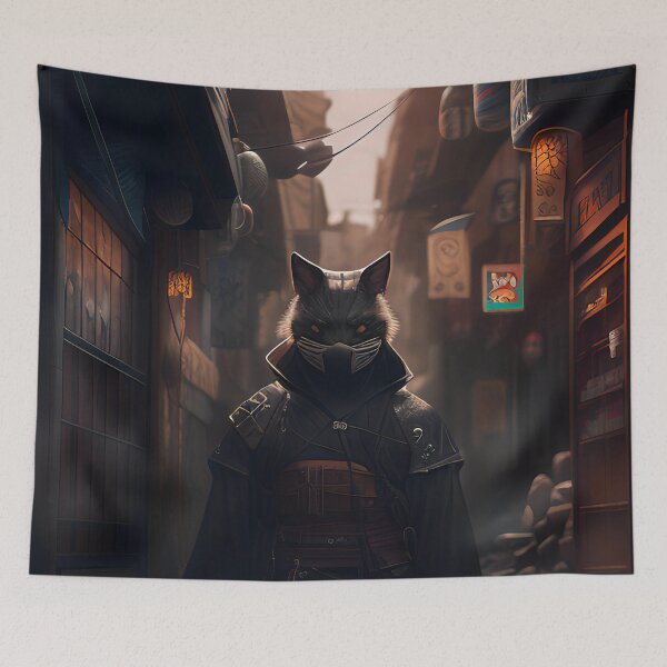 Item preview, The Urban Ninja Cat designed and sold by D3monic.
