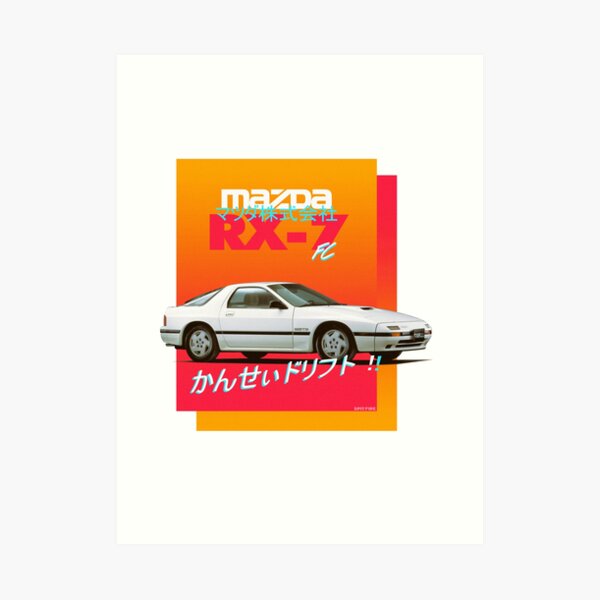 Mazda RX-7 FC Art Print
