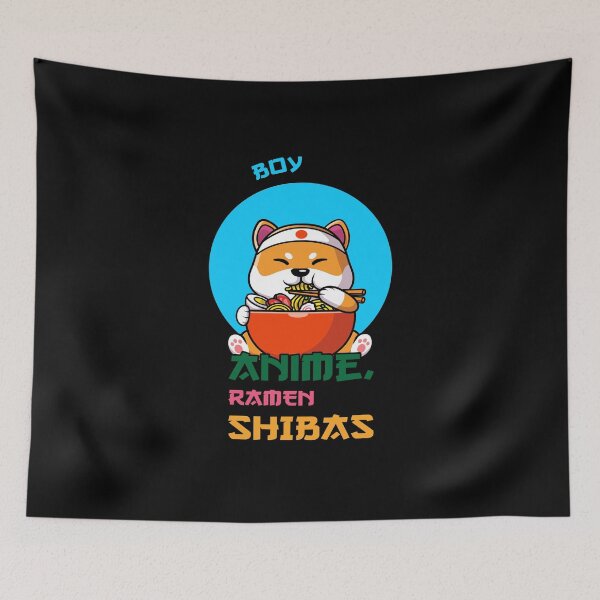 Item preview, Just a boy who loves anime, ramen and shibas designed and sold by Shirt-Expert.
