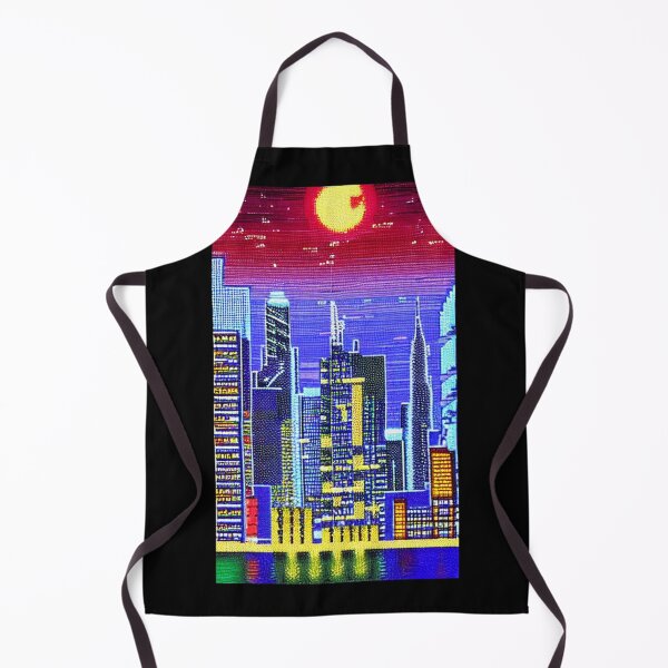 Item preview, 8-bit style cityscape designed and sold by PixelDripped.