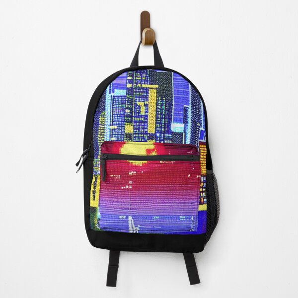 Item preview, 8-bit style cityscape designed and sold by PixelDripped.
