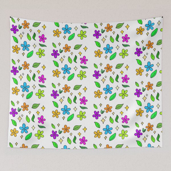 Item preview, Kidcore Bright Flower Pattern designed and sold by Jelly3013.