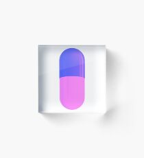 Aesthetic Purple Pill - Cool Akira Pill Sticker T-Shirt Pillow Acrylblock