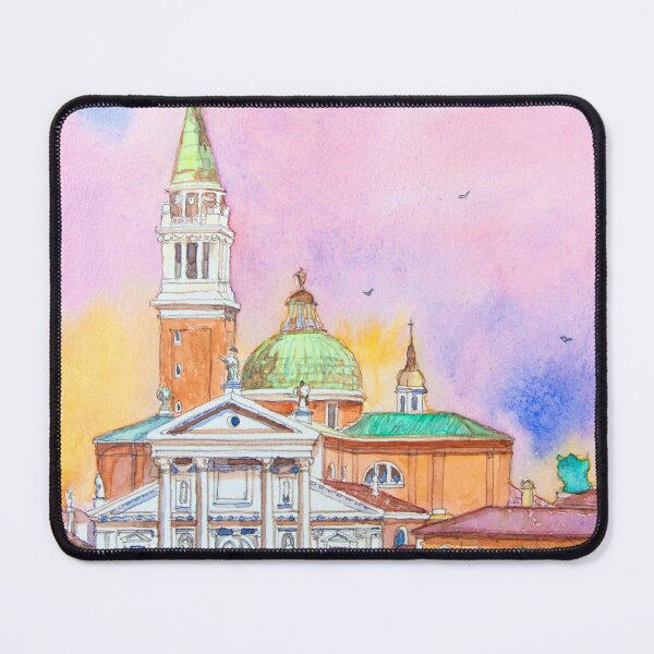Item preview, Venice. Isle of San Giorgio Maggiore. Andrea Palladio architecture. watercolor designed and sold by Tereza Pilar  Art.
