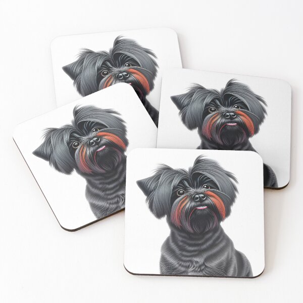 Item preview, Affenpinscher, charcoal drawing, Ai Generated Art  designed and sold by ACC .