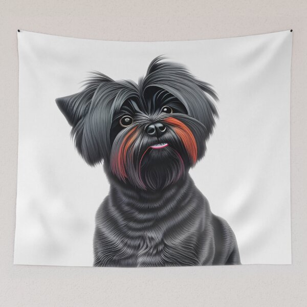 Item preview, Affenpinscher, charcoal drawing, Ai Generated Art  designed and sold by ACC .