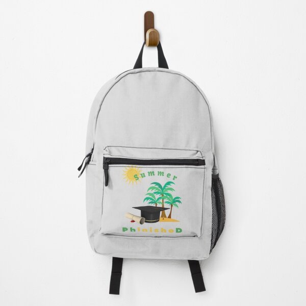 Item preview, PhD Finished doctorate in summer - celebration of graduation from university with palm trees and sun designed and sold by Lady-Frost.