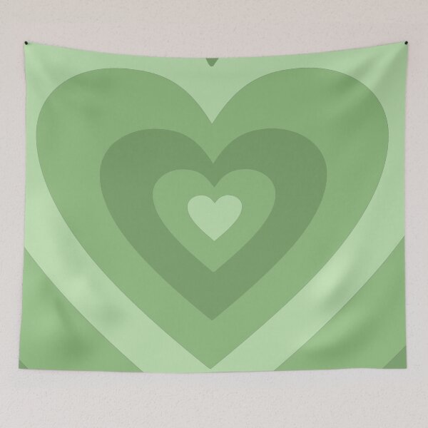 Item preview, Green Heart Print Pattern designed and sold by shopzarajade.