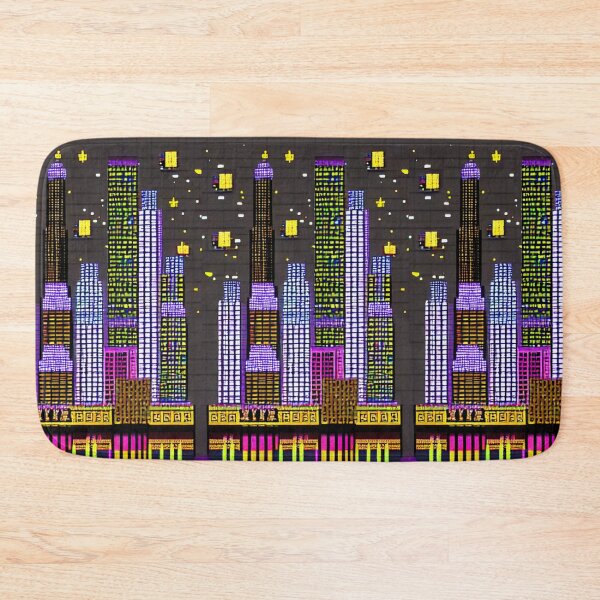 Item preview, 8-bit style cityscape designed and sold by PixelDripped.