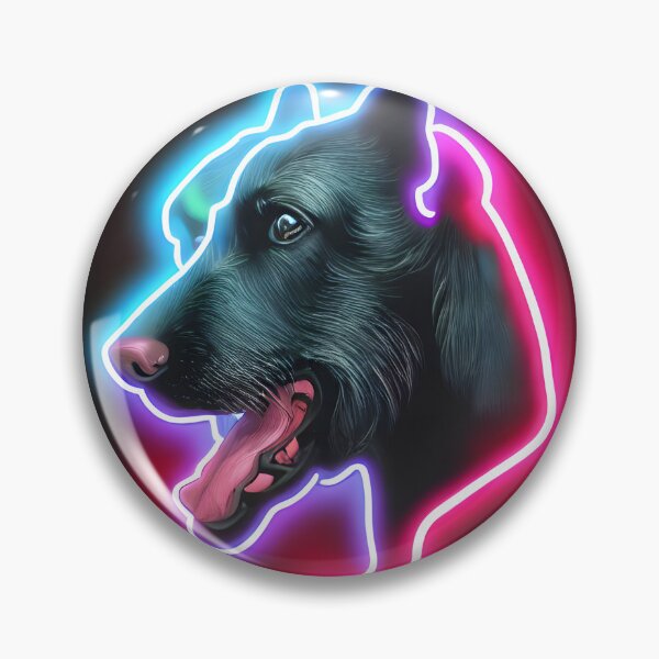 Item preview, Dog lover | Cute neon dog head  designed and sold by MrDoze.
