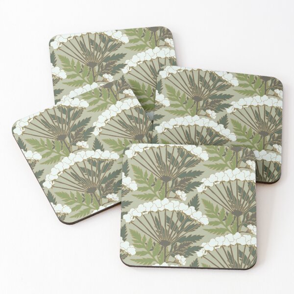 Item preview, Hemloc on sage green seamless pattern designed and sold by starseedgems.