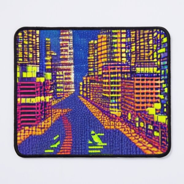 Item preview, 8-bit style cityscape designed and sold by PixelDripped.