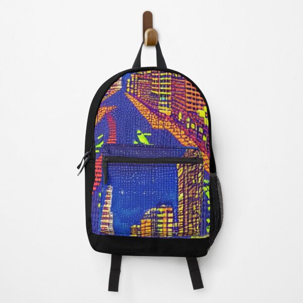 Item preview, 8-bit style cityscape designed and sold by PixelDripped.