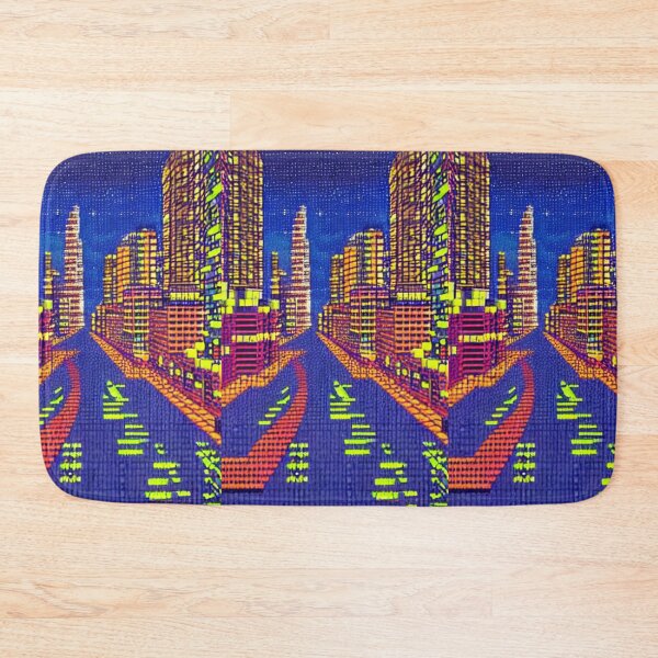 Item preview, 8-bit style cityscape designed and sold by PixelDripped.