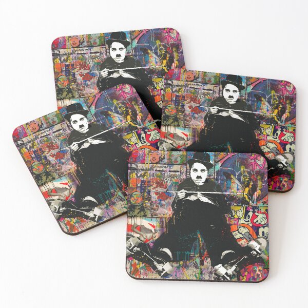 Item preview, Charlie Chaplin pop art designed and sold by Helt-Sort.