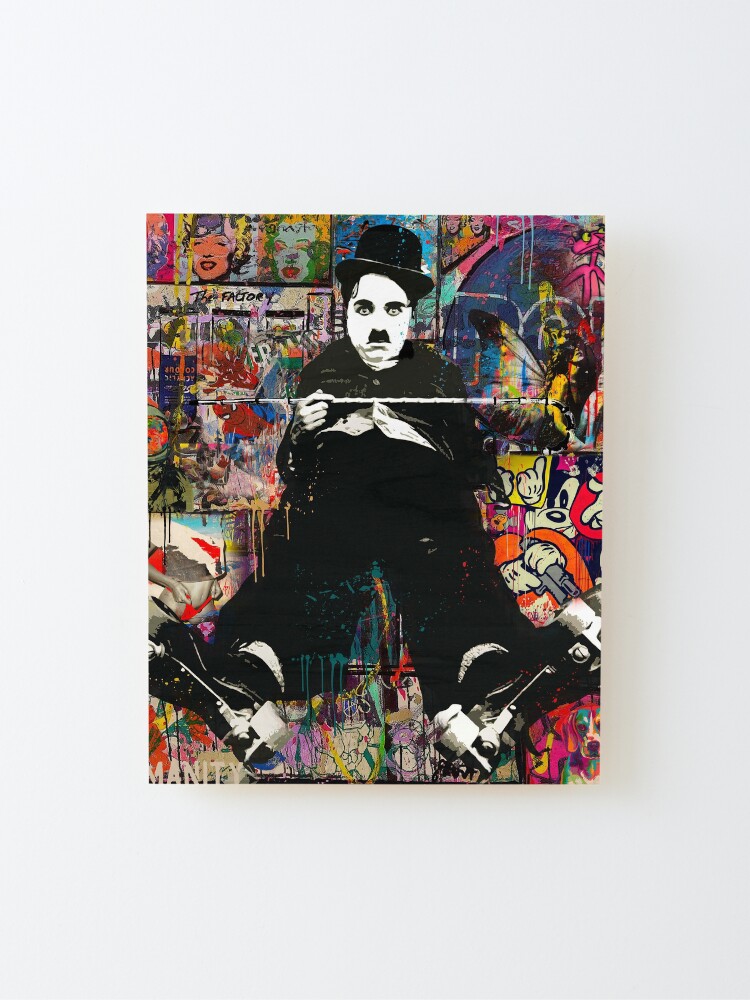 Charlie Chaplin Original Art Print - Charlie Chaplin Portrait - Modern Art Print Chaplin - 2024 Pop Art Print