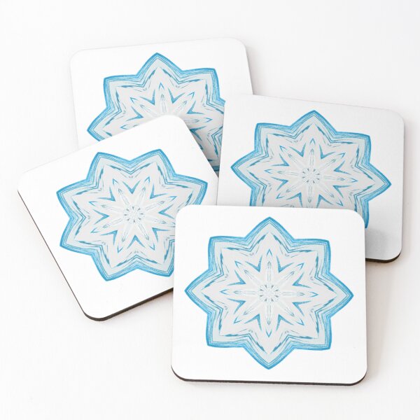 Item preview, Snowflake Octagram (Light Blue) designed and sold by Healio2.