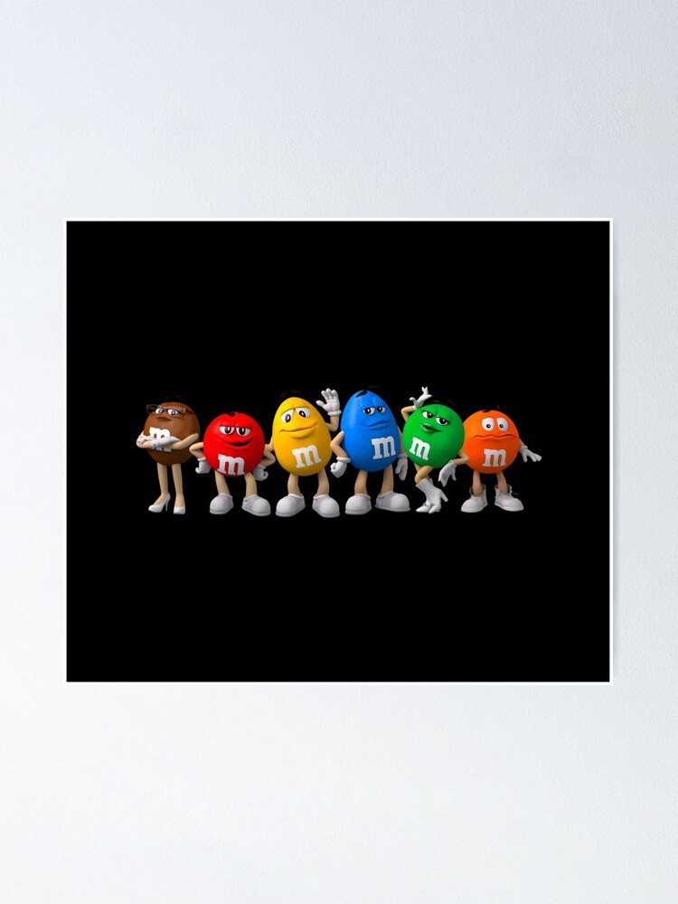 M and ms  Poster for Sale by Designarty