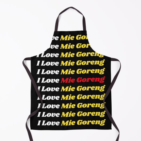 Item preview, 'I Love Mie Goreng' Indonesian Traditional Food - Delicious Text Based Design designed and sold by Ridiculam Toga.