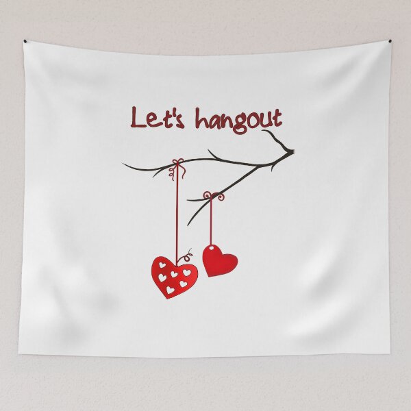 Item preview, Lets hangout valentine designed and sold by paviash.